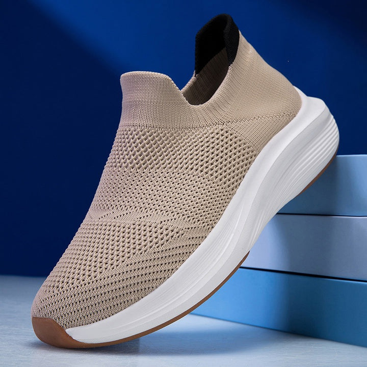 Unisex Breathable Knit Slip-On Sneaker with Memory Foam Midsole Mune Fashion