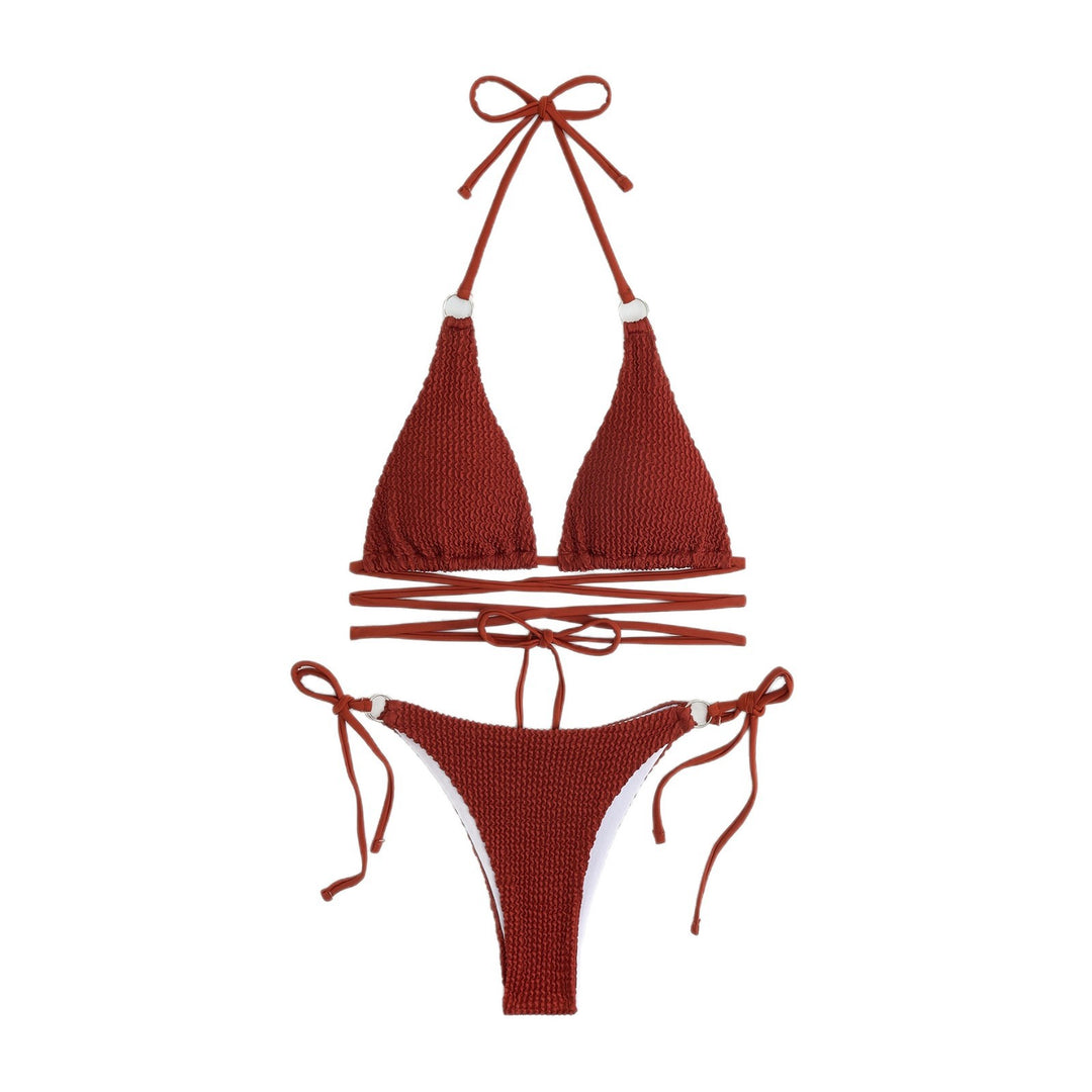 Women's Triangle Bikini Set with Adjustable Straps Mune Fashion