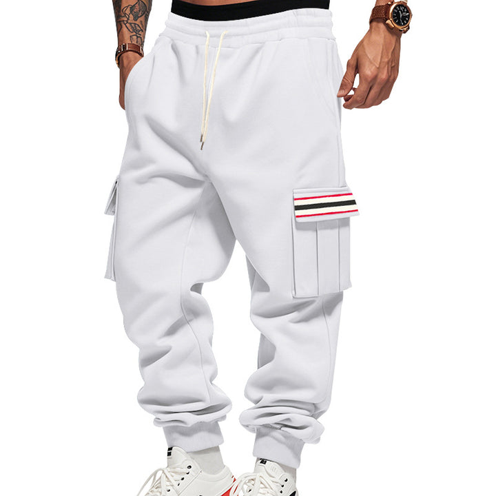 Men's Cargo Jogging Pants with Multiple Pockets and Drawstring Mune Fashion
