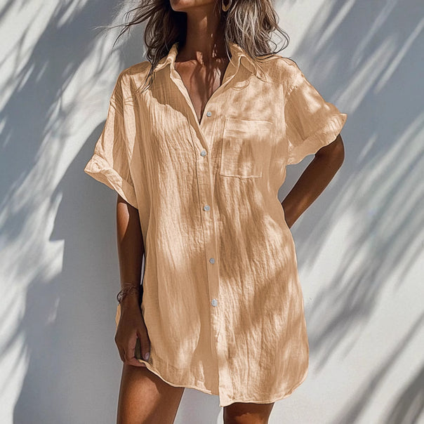 Ladies light and airy short-sleeve blouse Mune Fashion