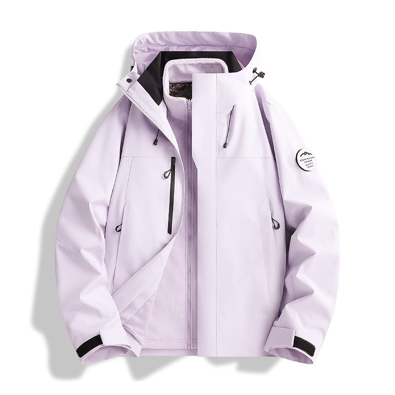 Men's Breathable, Waterproof Softshell Jacket with Fleece Lining and Hood Mune Fashion