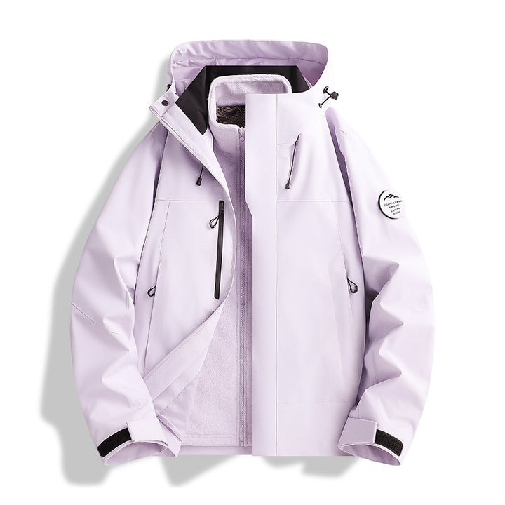 Men's Breathable, Waterproof Softshell Jacket with Fleece Lining and Hood Mune Fashion