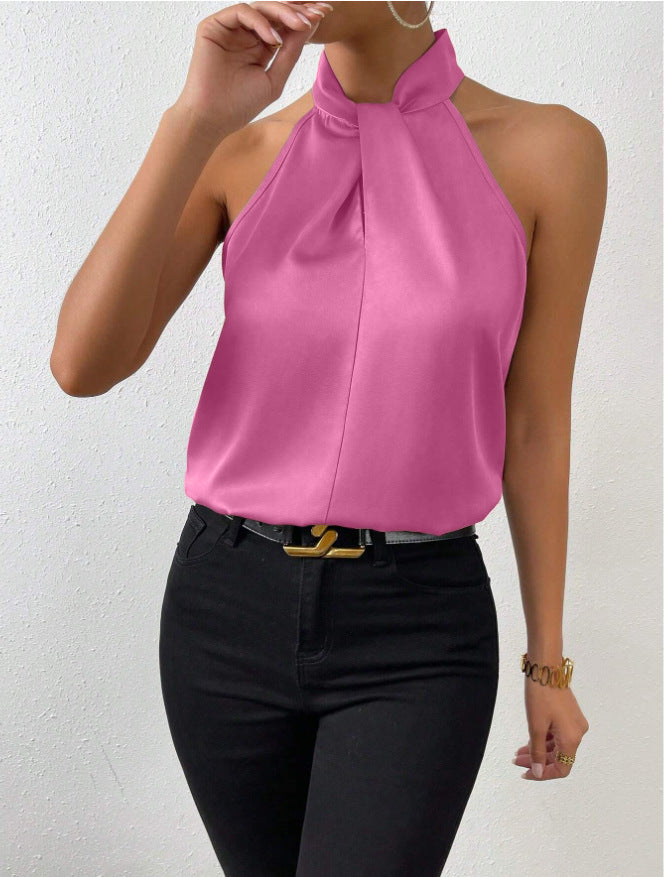 Mune Fashion | Women's Knot Neck Style Top Silk