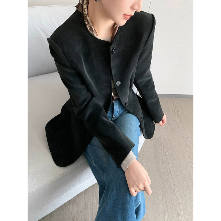 Women Stylish Blazer with Textured Design Mune Fashion