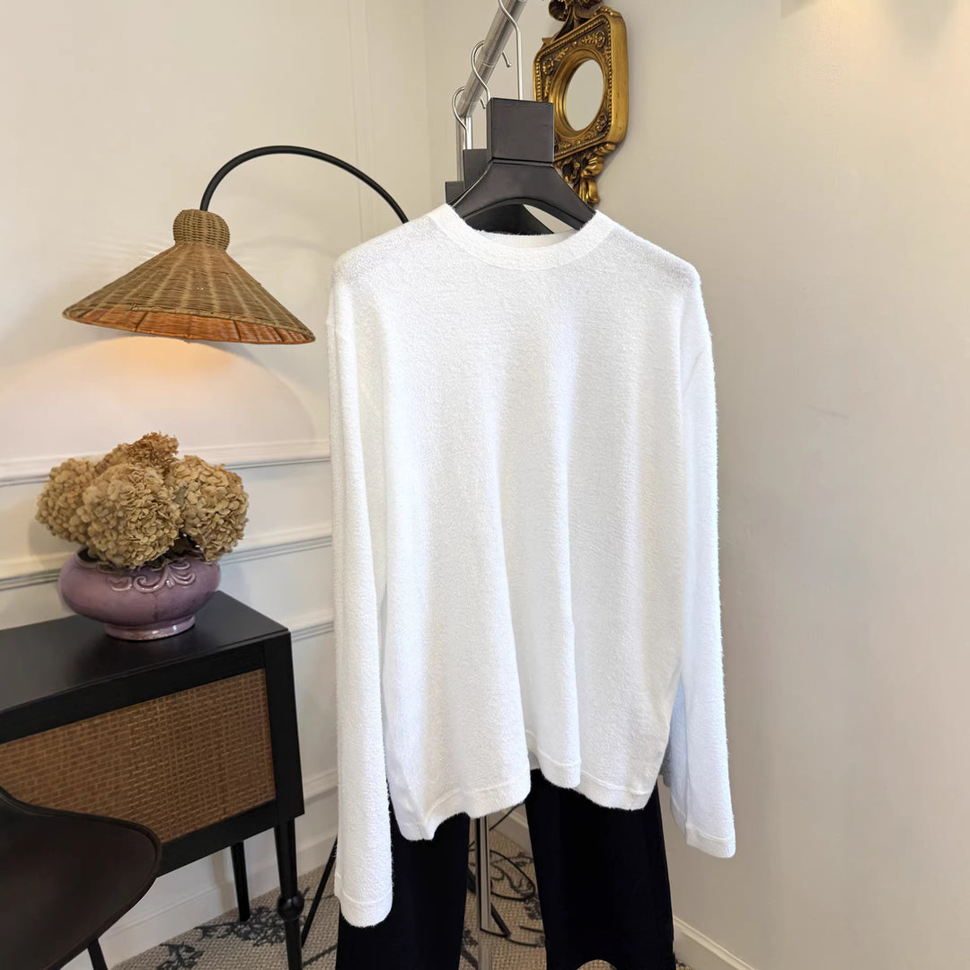 Women's Comfortable Long Sleeve Sweater with Casual Cut Mune Fashion