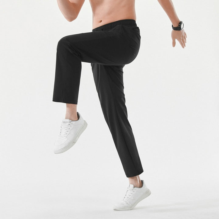 Men's Relaxed-Performance Leisure Pants with elastic drawstring, quick-drying stretch & straight leg Mune Fashion
