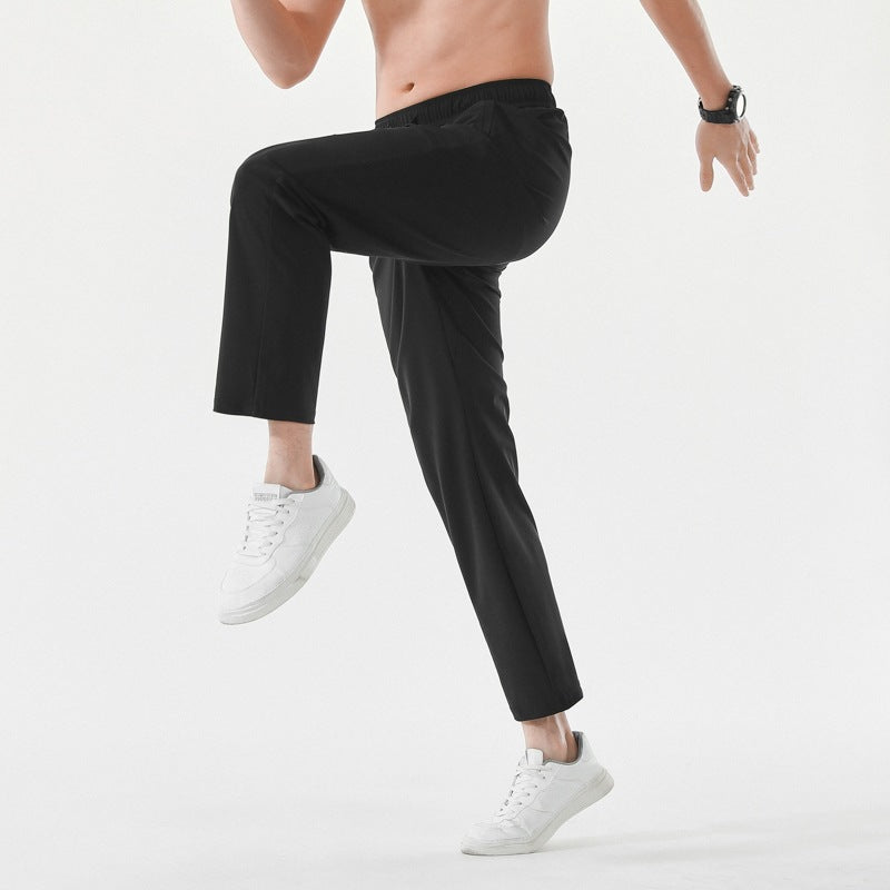 Men's Relaxed-Performance Leisure Pants with elastic drawstring, quick-drying stretch & straight leg Mune Fashion