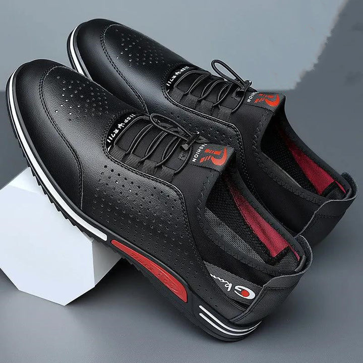 Men's Elastic Casual Sneaker with Quick Lace System and Shock-Absorbing EVA Midsole Mune Fashion