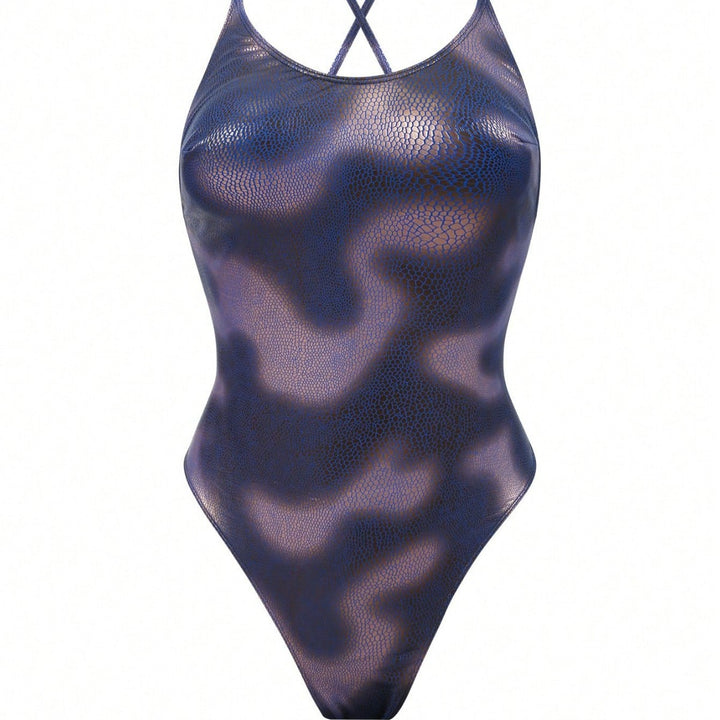 Women's swimsuit with animal print and adjustable straps Mune Fashion
