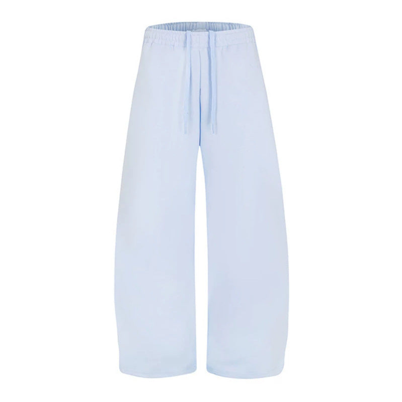 Women's Loose High-Waist Loungewear Pants with Drawstring and Wide Leg Mune Fashion