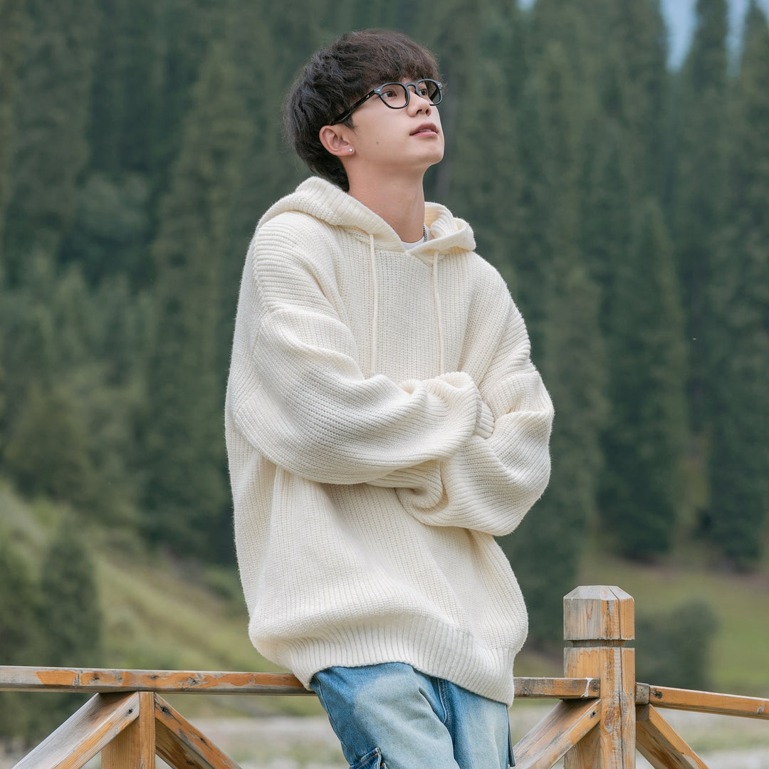 Men's Cozy Cardigan with Round Neck Mune Fashion