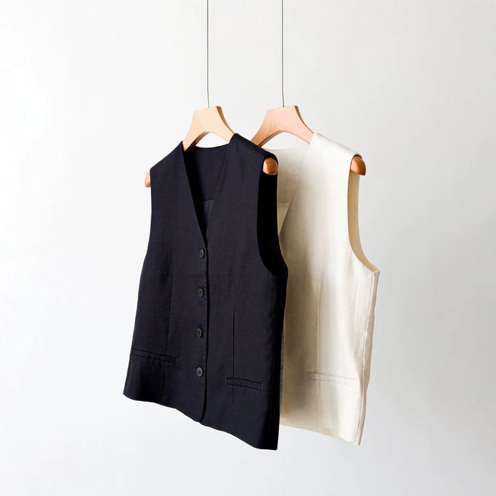 Women's Trendy Linen Vest Mune Fashion
