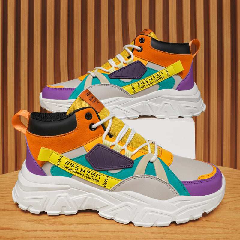Unisex Ankle-High Platform Sneakers with Technical Multi-Layer Sole Mune Fashion