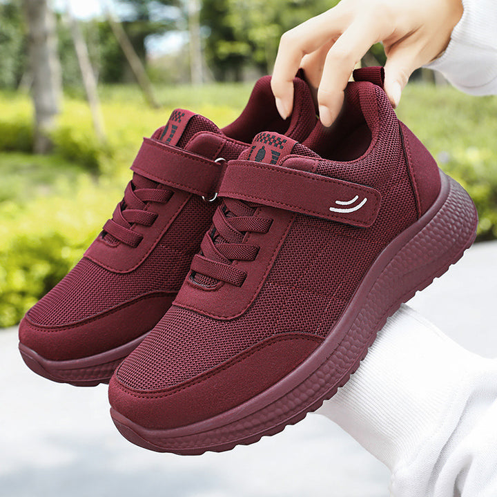 Men's casual sporty sneakers with Velcro closure, breathable mesh upper, and shock-absorbing honeycomb EVA sole Mune Fashion