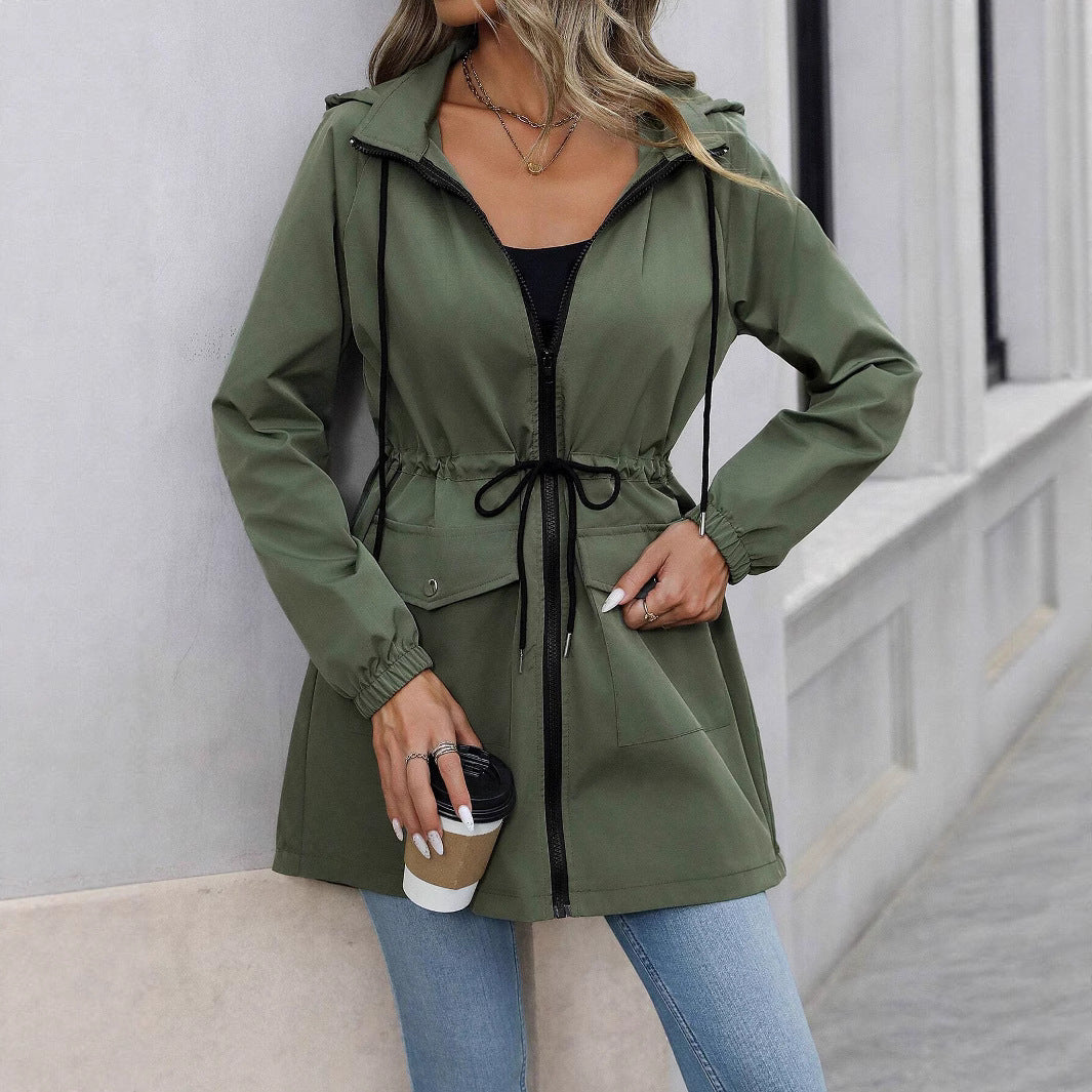 Ladies elegant windbreaker