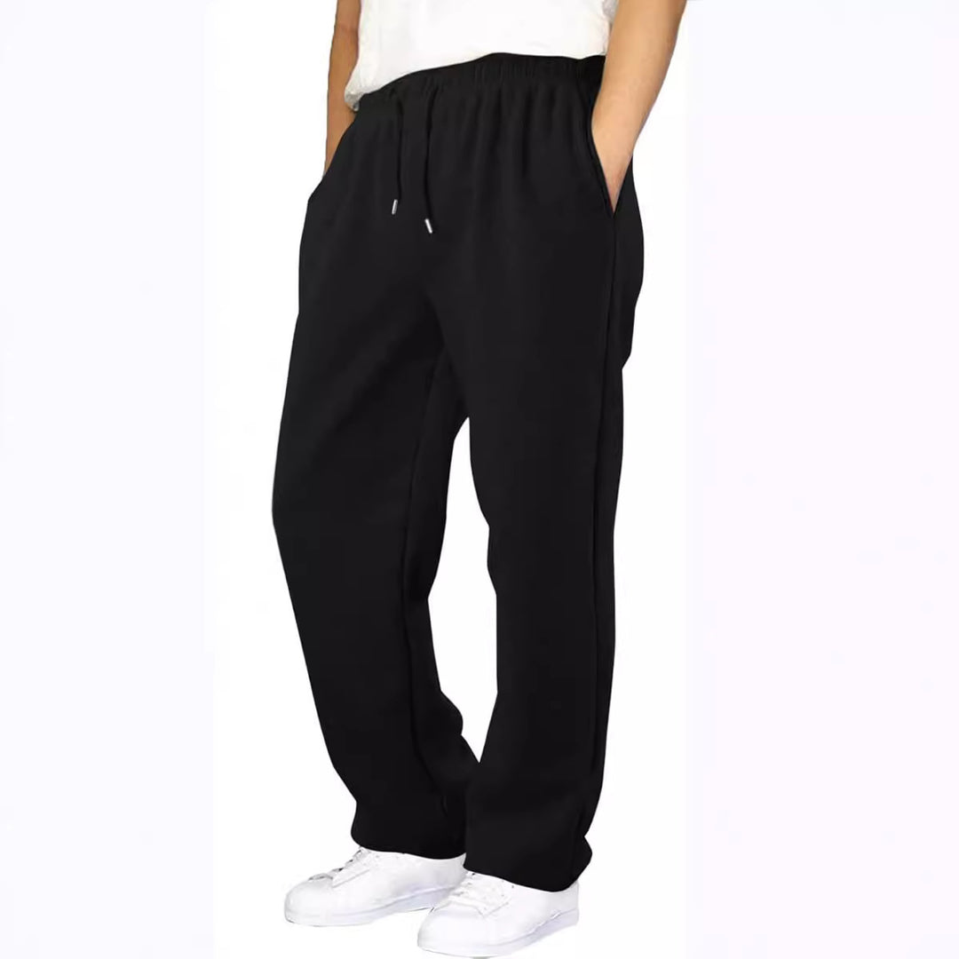 Men's nan Relaxed-Fit Sweatpants with straight leg fleece lining and elastic drawstring waistband Mune Fashion