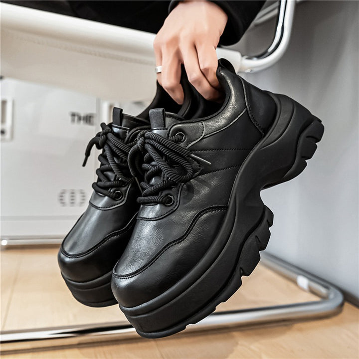 Ladies urban platform chunky sneaker with extra high cushioning, padded ankle collar, and grippy off-road profile sole Mune Fashion