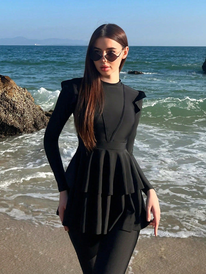 Women's fashionable swimsuit with ruffle details Mune Fashion