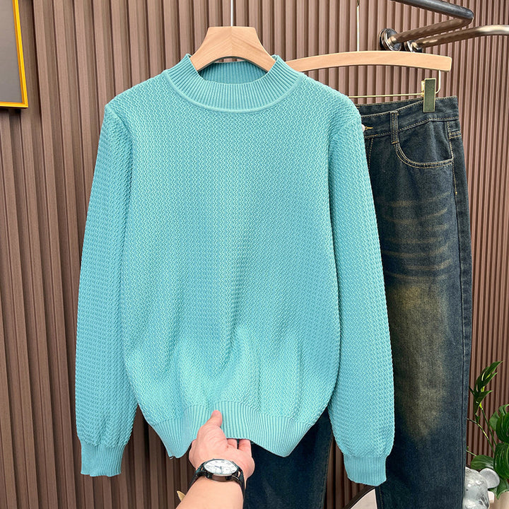 Women Structured Turtleneck Sweater made of fine Waffle Knit Mune Fashion