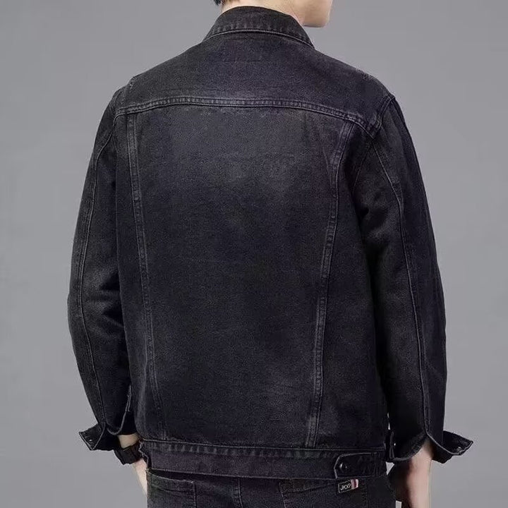 Men's Stylish Denim Jacket with Buttons Mune Fashion