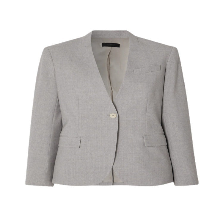 Women Tailored Suit with Wide Leg and Single-Breasted Blazer Mune Fashion