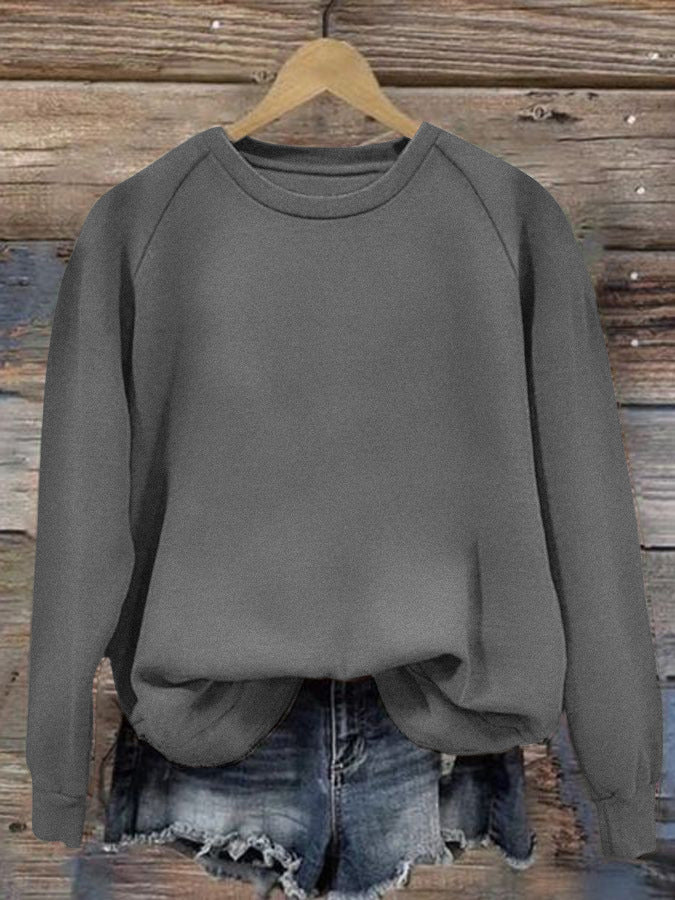 Women's Oversize Sweatshirt with Raglan Sleeves and Elastic Hem Mune Fashion