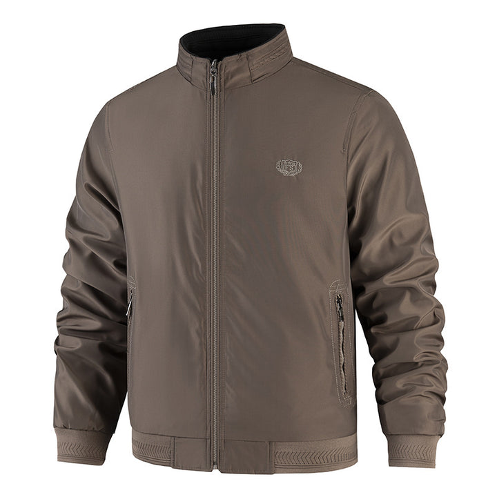 Men's Fashion Transitional Jacket with High Collar and Practical Side Pockets Mune Fashion