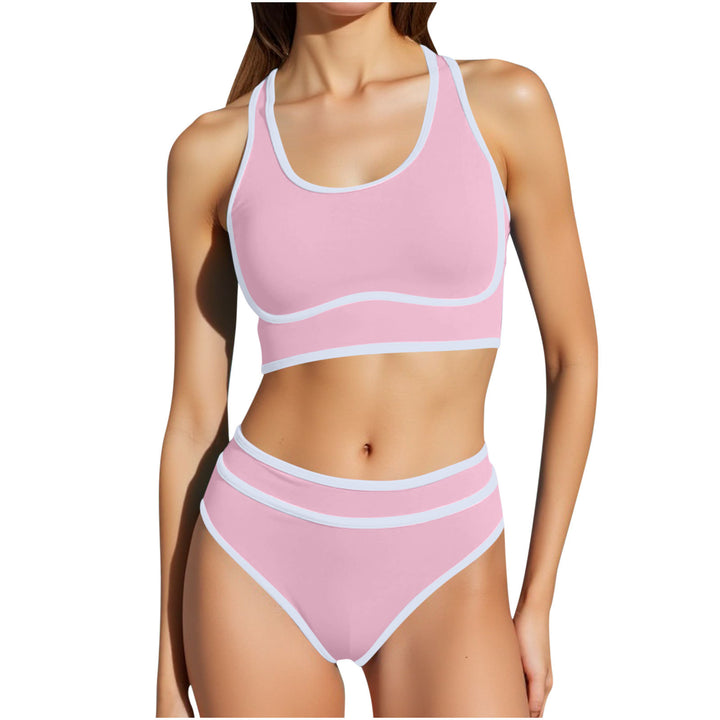 Damen Sportliches Bikini-Set mit hoch taillierter Hose Echo Archiv