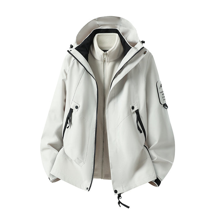 Men's Two-in-One Weather Protection Jacket with Removable Padded Vest and Adjustable Hood Mune Fashion