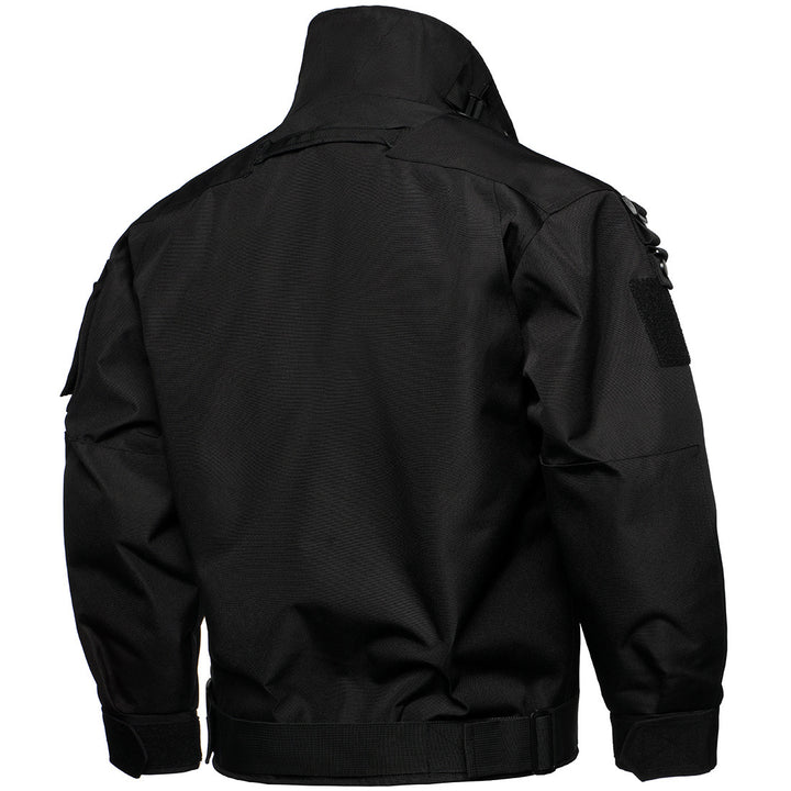Men's Tactical Field Jacket with Modular Snap Closures and Stowable Hood Mune Fashion