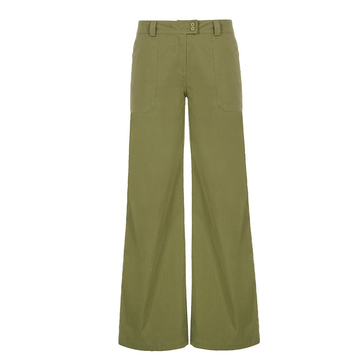 Women's High-Waisted Utility Style Palazzo Pants with Wide Leg Mune Fashion