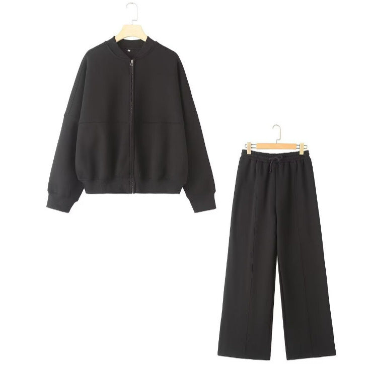 Women's 300+ minimalist Oversize Bomber jacket with full zipper and ribbed cuffs Mune Fashion
