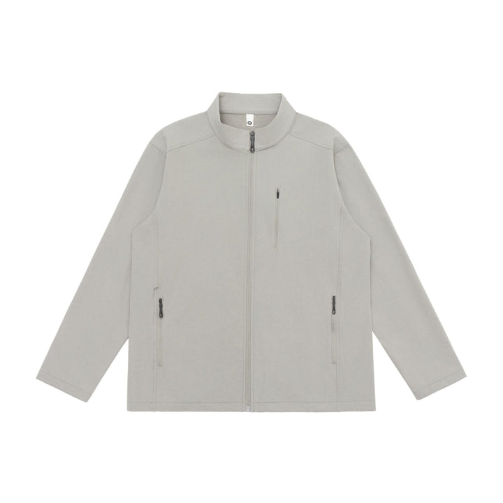 Unisex Lightweight Softshell Jacket with Stand-up Collar and Zipper Pockets Mune Fashion