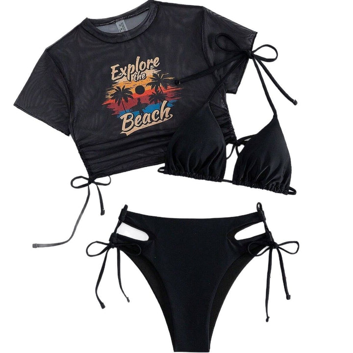 Women's bikini set with transparent top and innovative cut Mune Fashion