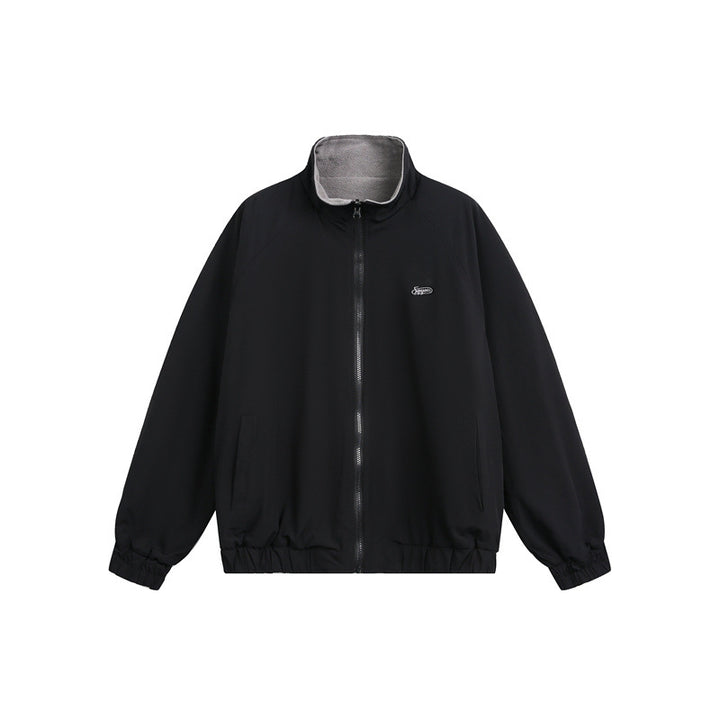Unisex Lightweight Fleece Outdoor Jacket with Zipper Chest Pocket and Elastic Hem Mune Fashion