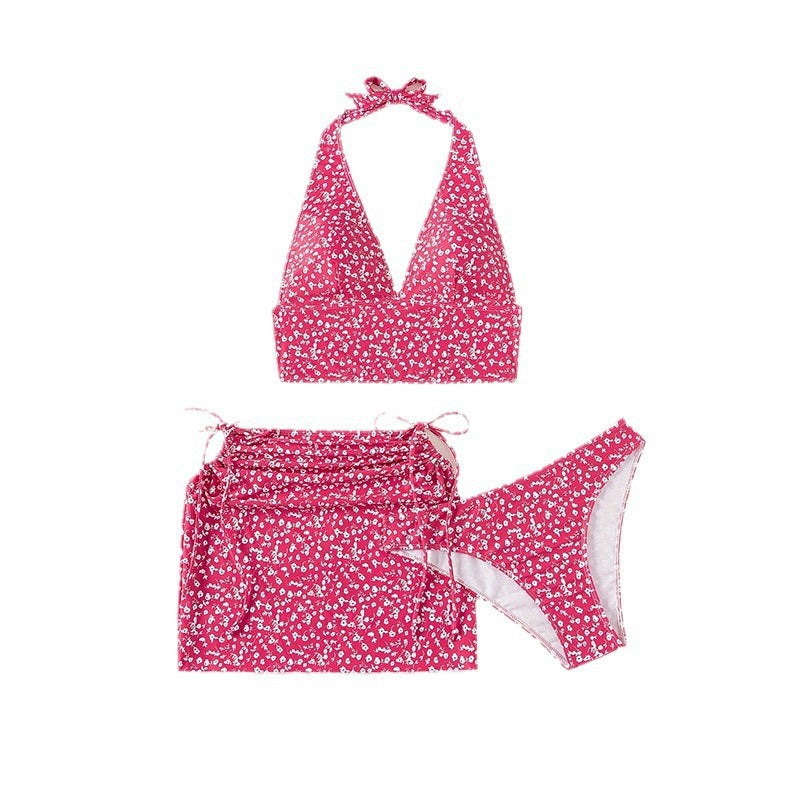 Women's sports bikini with floral top and high-waisted bottom Mune Fashion