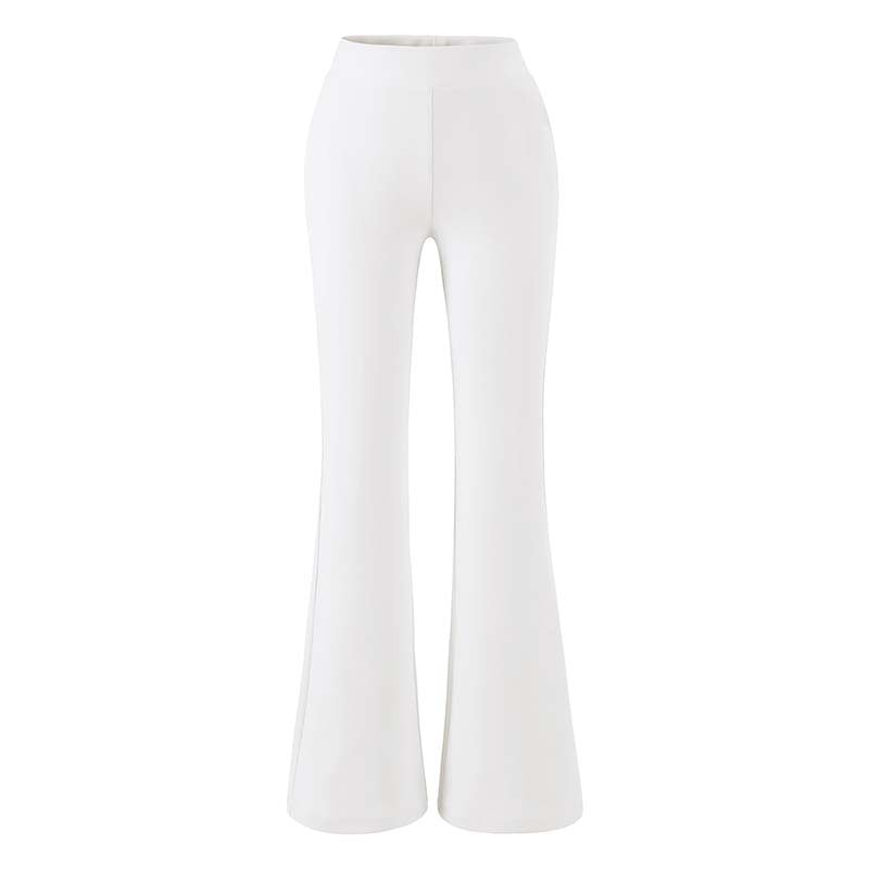 Women high-waisted stretch flared pants with wide bootcut cut Mune Fashion