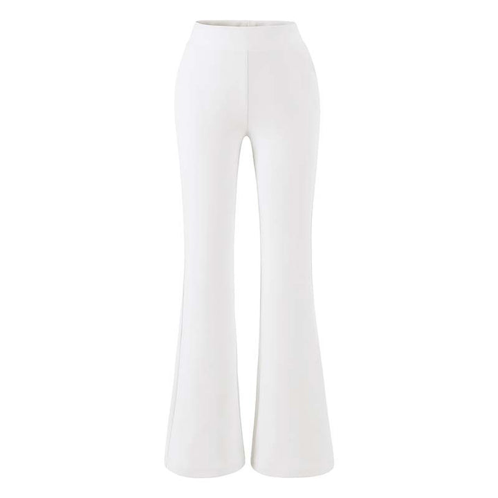 Women high-waisted stretch flared pants with wide bootcut cut Mune Fashion