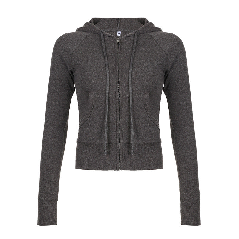 Women nan tailored bomber jacket with wide ribbed waistband, two slanted pockets and decorative zipper details Mune Fashion