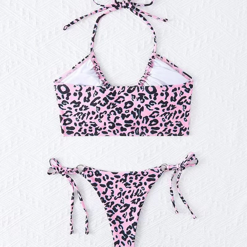 Women's bikini set with exciting leopard pattern and adjustable straps Mune Fashion