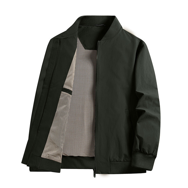 Men's Light Transitional Jacket with Stand-Up Collar Mune Fashion