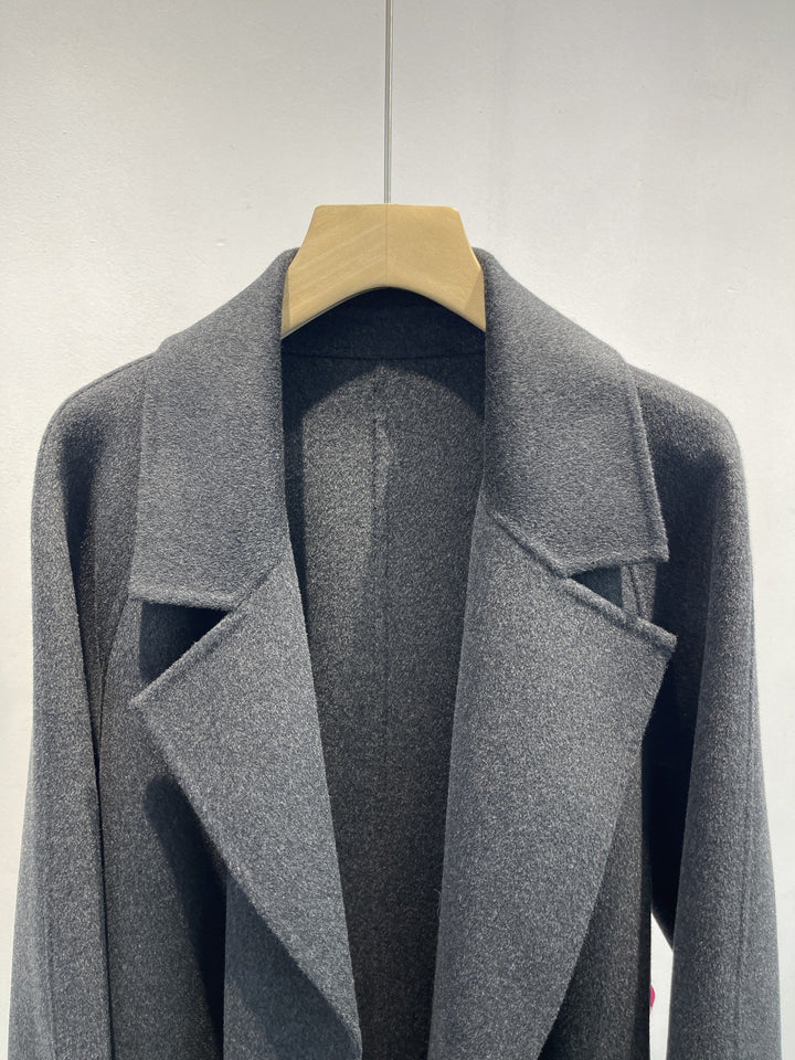 Women's Tailored Wool Blend Overcoat Mune Fashion