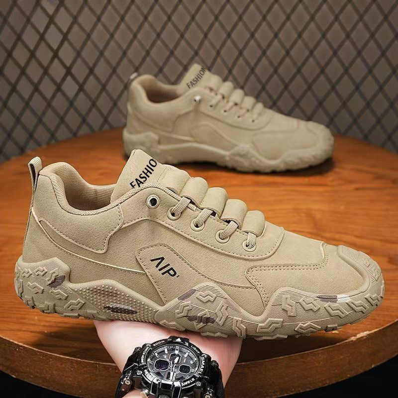 Men's Urban Chunky Sneaker with Suede Look, textured Grip Profile and ergonomic Platform Sole Mune Fashion