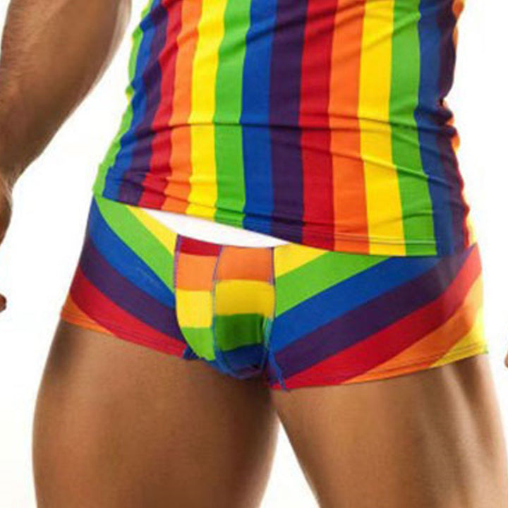 Men's tight-fitting underwear set with tank top and shaping boxer briefs made of stretch jersey Mune Fashion