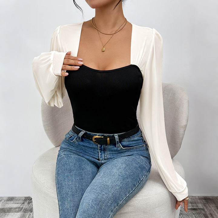 Women’s Long Sleeve Body with Puff Sleeves Mune Fashion