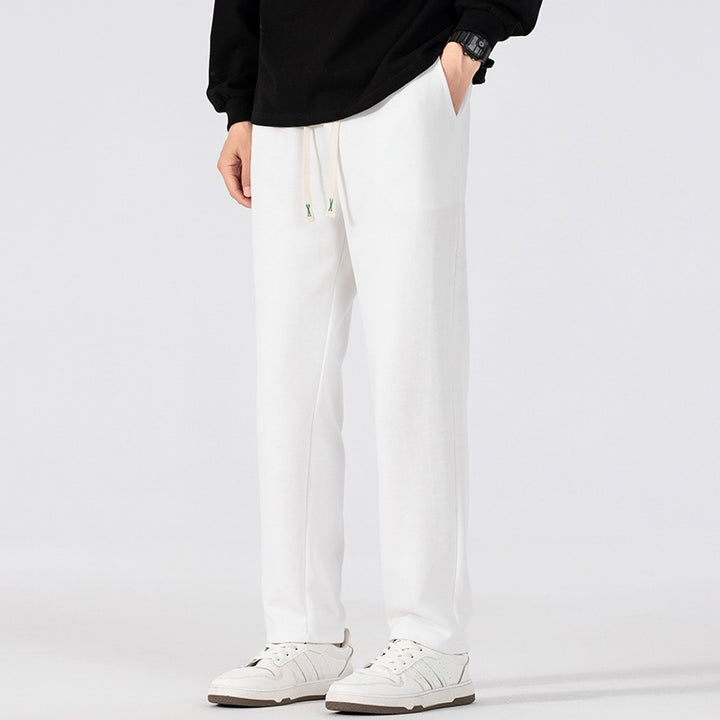 Men's loose-fitting fleece jogging pants with drawstring waistband and elastic leg cuffs Mune Fashion