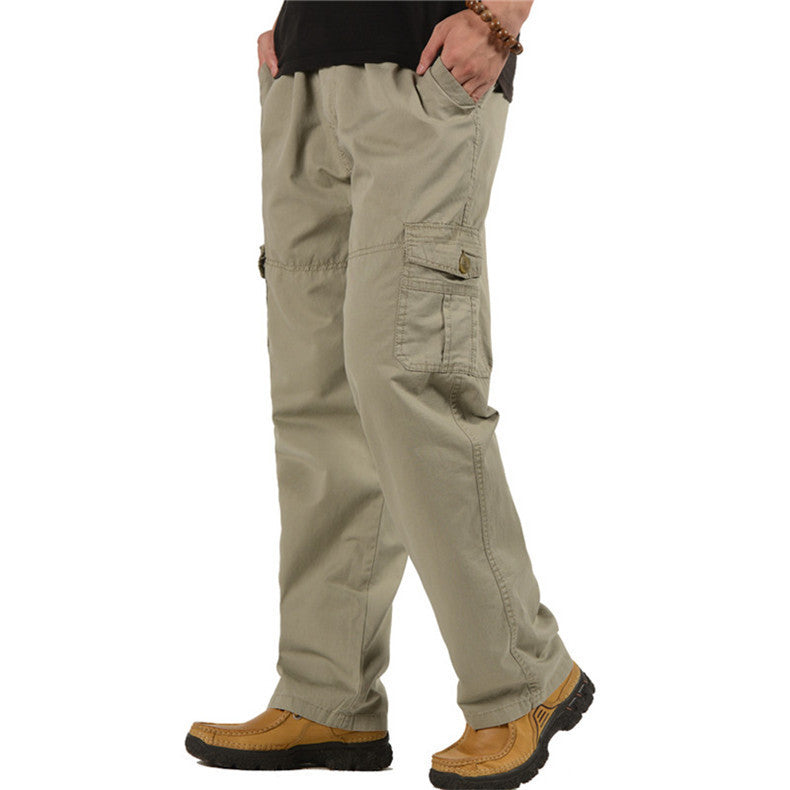 Men's wide cargo pants with multiple pockets & relaxed baggy cut Mune Fashion