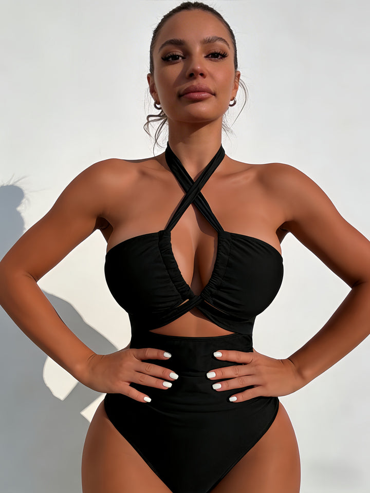 Women's One-Piece Swimsuit with Elegant Knot Design Mune Fashion