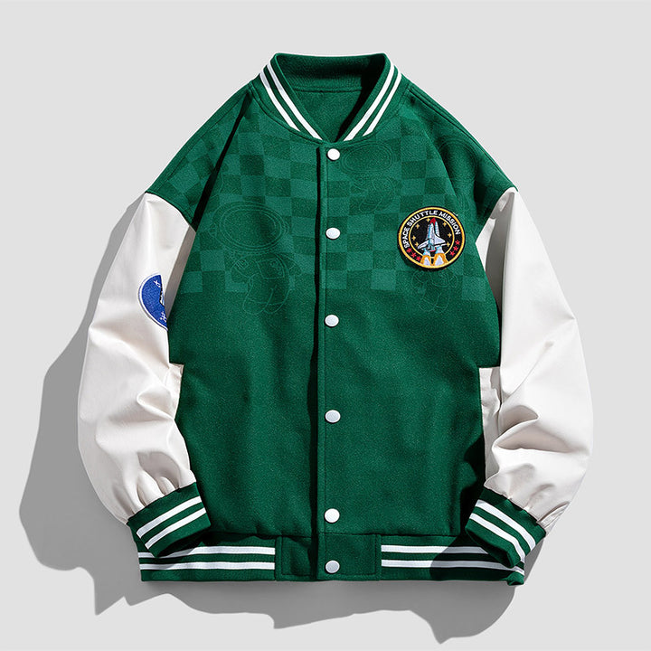 Men's Fashion College Jacket with Graphic Applications Mune Fashion