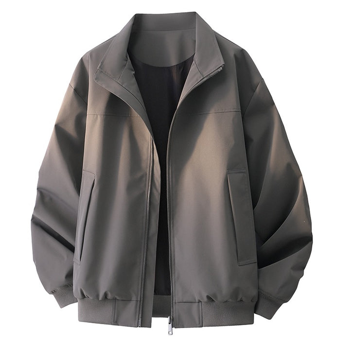 Men's lightweight transitional jacket in blouson style with elastic hem Mune Fashion